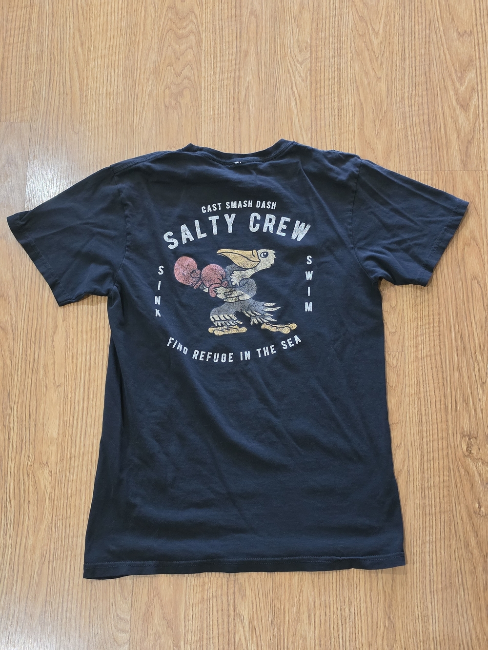 Salty Crew Men's Black Graphic Short Sleeve T-Shirt Size S - Picture 7 of 10